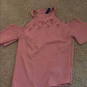 Blush Pink Off the Shoulder Top